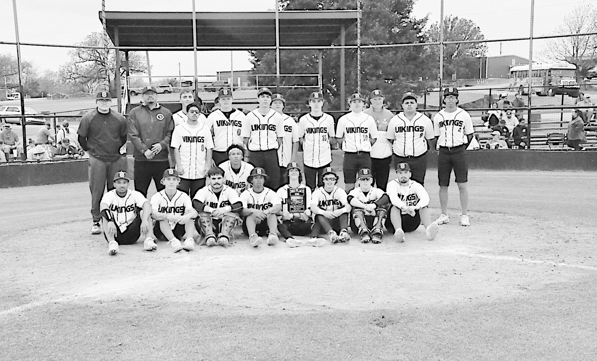 The Sasakwa Vikings win Third Place at the LRC Baseball Tournament Friday. Staff Photo by Bill Anderson