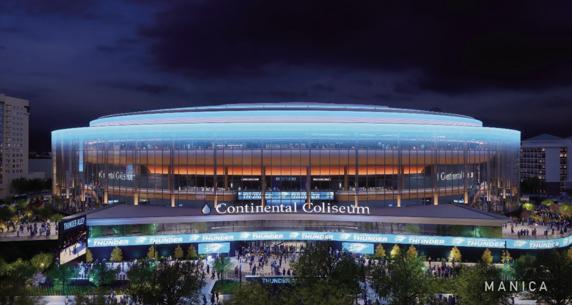 New OKC Arena Officially Named the Continental Coliseum