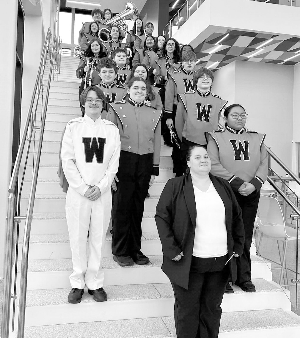 Wewoka Band in their uniforms, which will be updated through WEE grant funds. (Courtesy photo)