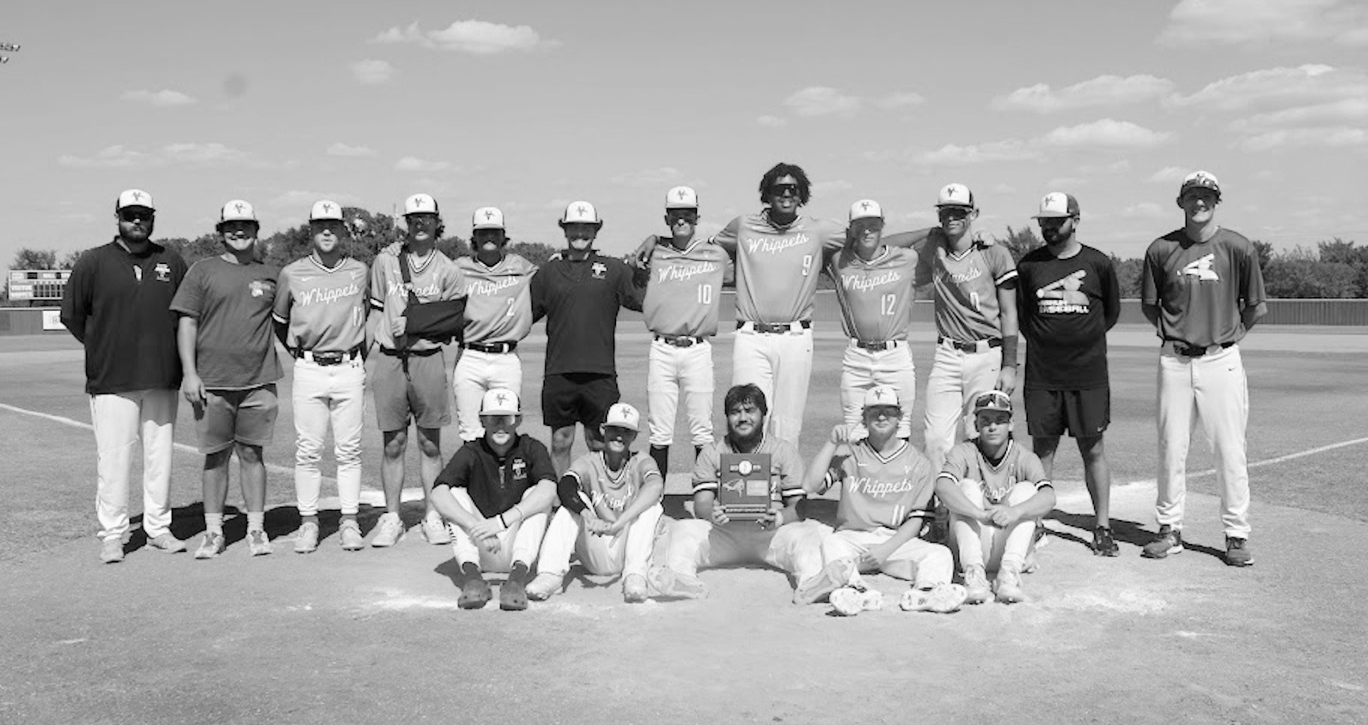 Varnum District Champions Courtesy Photo by Jeanne Gosa The Varnum Whippet Baseball team beat the Lookeba-Sickle Panthers 12-2 to become the Class C District Champions Monday.