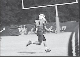 Sasakwa Viking Titus Collins finds his way to the endzone.