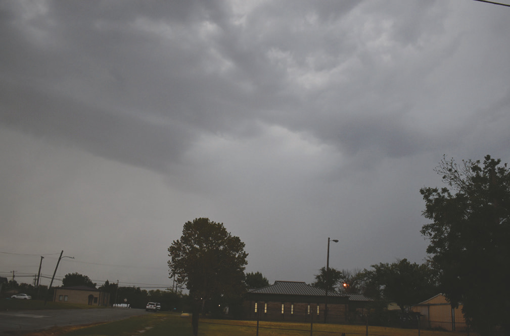 Storm clouds rolled into Seminole early Friday morning, bringing not only much needed rain but some relief from the oppressive heat. After multiple days of temperatures well into the triple digits, Friday’s clouds kept things few degrees cooler into the afternoon. —Staff photo by Andy Wilson