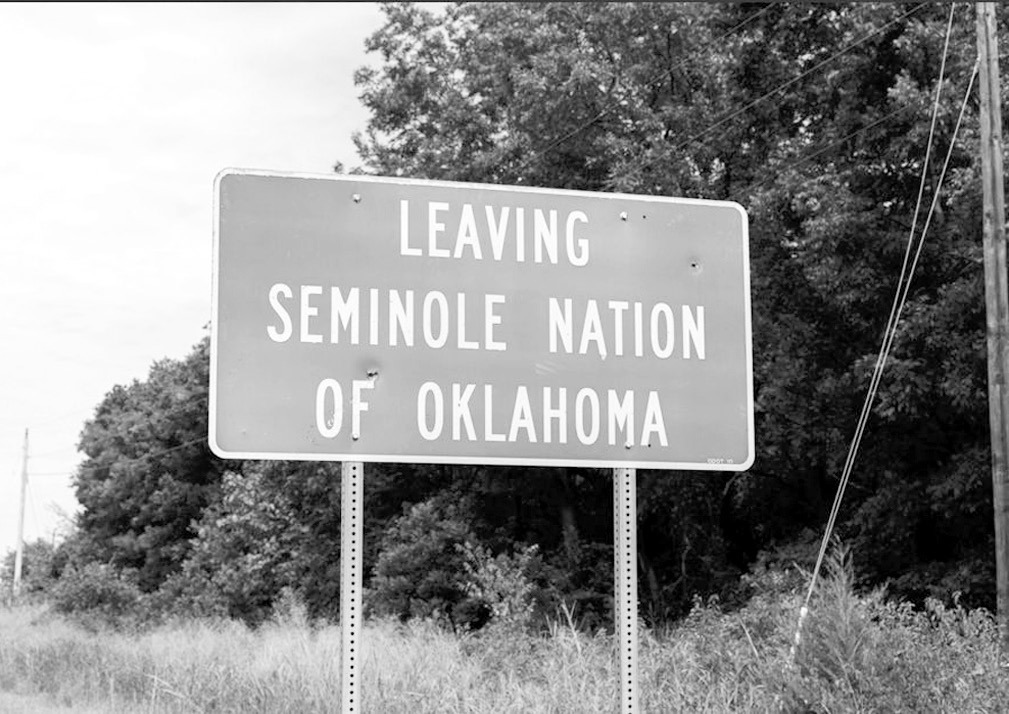 The Seminole Nation of Oklahoma was one of the first tribal governments in the country to ban AI data centers on its reservation. The moratorium was the result of a proposal from Chebon Kernell, a Mekusukey representative on the 28-member Seminole Nation General Council. (Photo by Sarah Liese/KOSU)