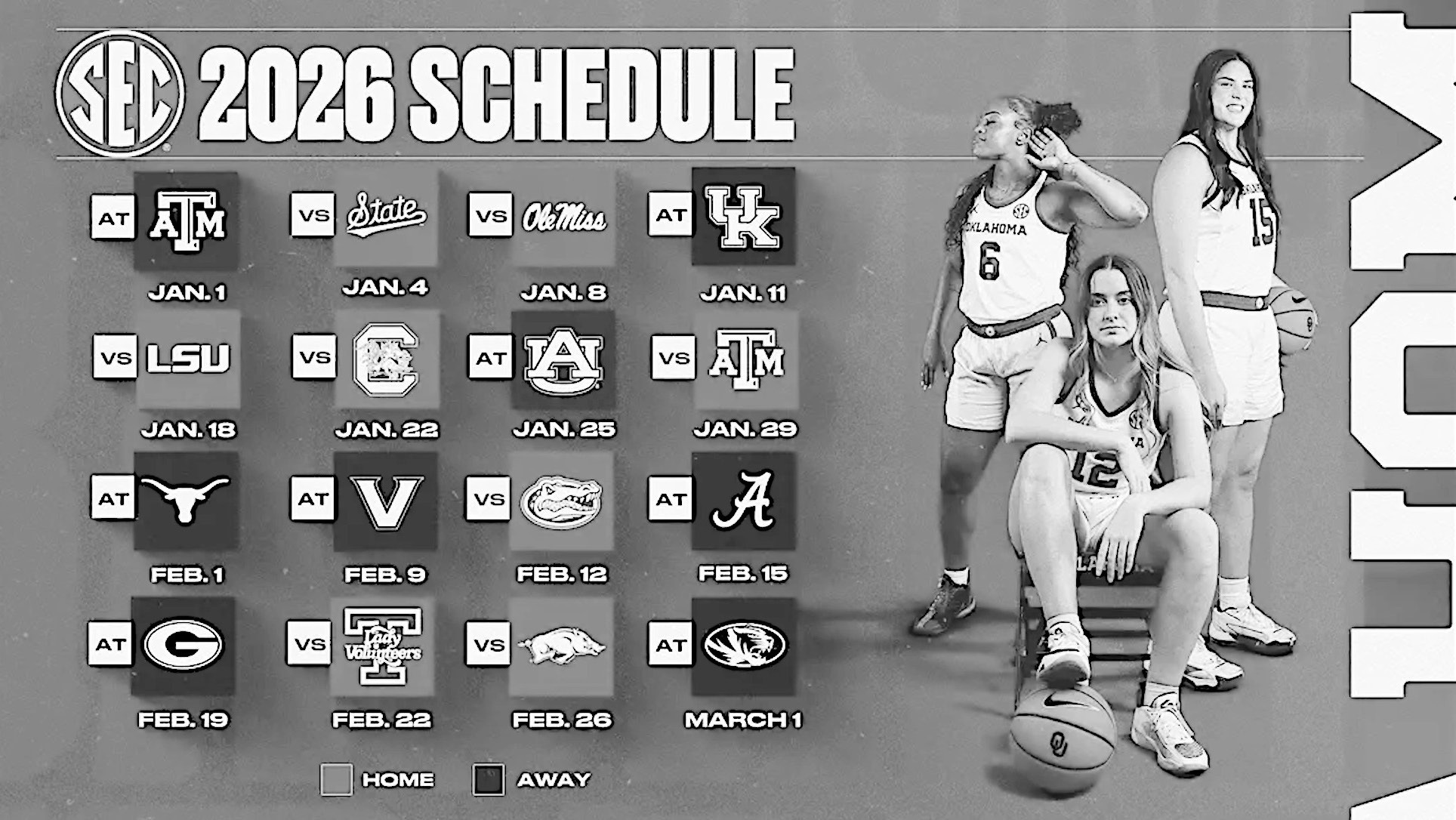 OU’s Women Basketball Slate Tips Off Jan. 1st