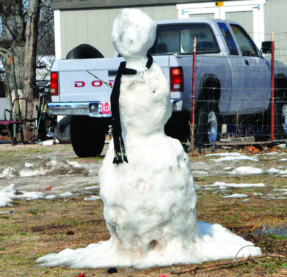 Although most of the snow that fell last weekend has melted from the ground, snowmen were still visible around Seminole as the week ended. Bitterly cold temperatures are expected this weekend, especially on Saturday, but no snow was in the forecast. —St