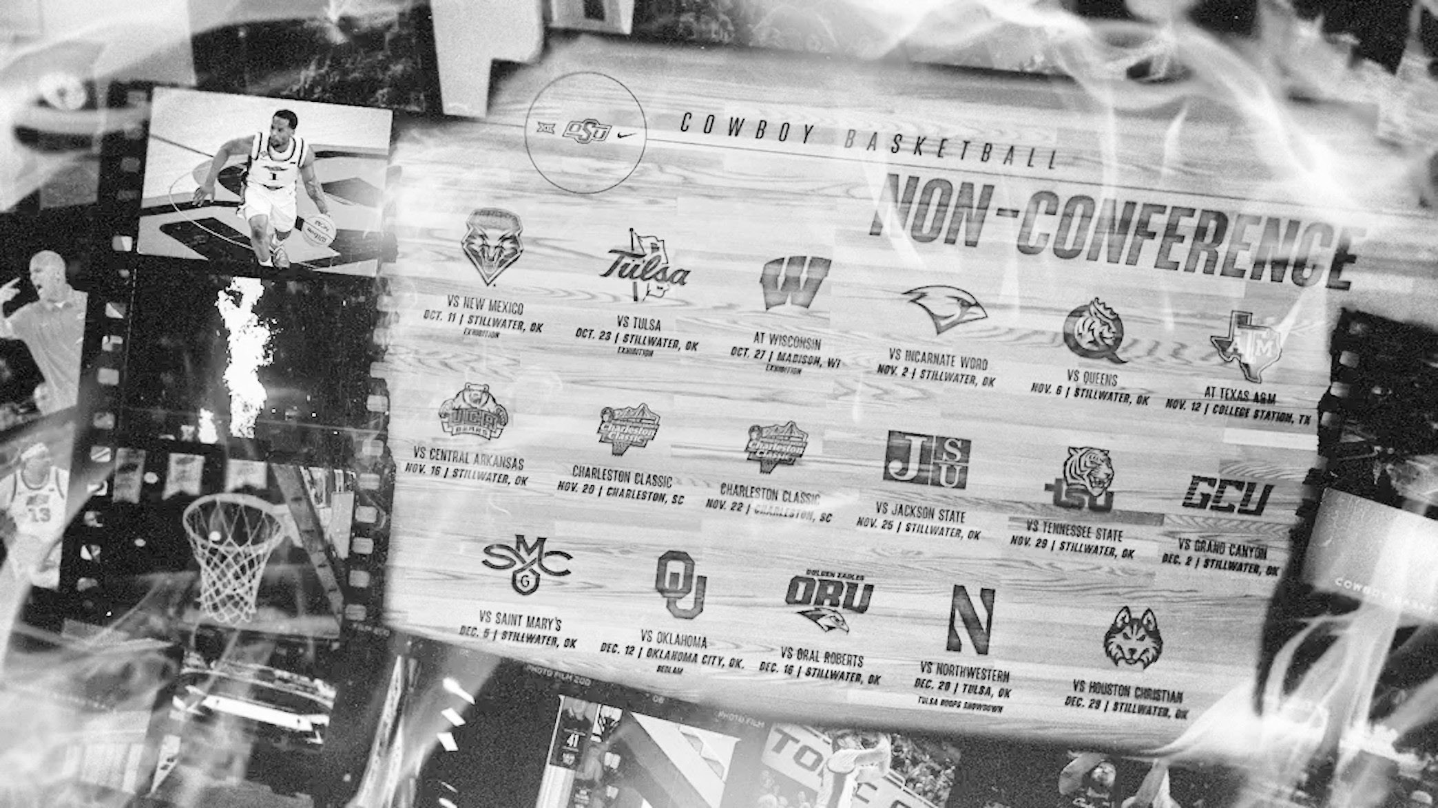 Cowboy Basketball Unveils 14-Game Nonconference Schedule
