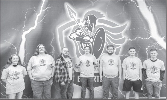 Members of the Seminole State College esports team pictured (left to right): Alexandria Flatt, Kashtin Wilson, Braden Carter, Joseph Mull, McCamey Jones, Daxton Likens and Croix Tucker. Not pictured is Destiny Branham. Courtesy Photo