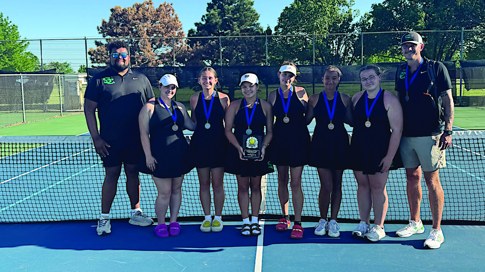 Seminole Lady Chieftain Tennis Team won the Runner-Up Championship at Western Heights Wednesday. Courtesy Photo