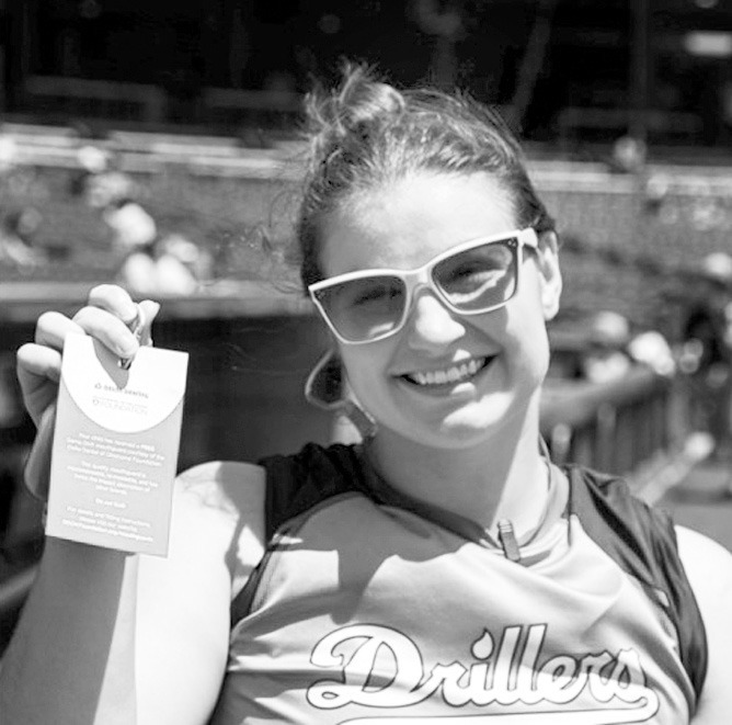 A youth athlete receives a free mouthguard from Delta Dental of Oklahoma. The mouthguard kit includes a moldable mouthguard and case. (Photo provided)