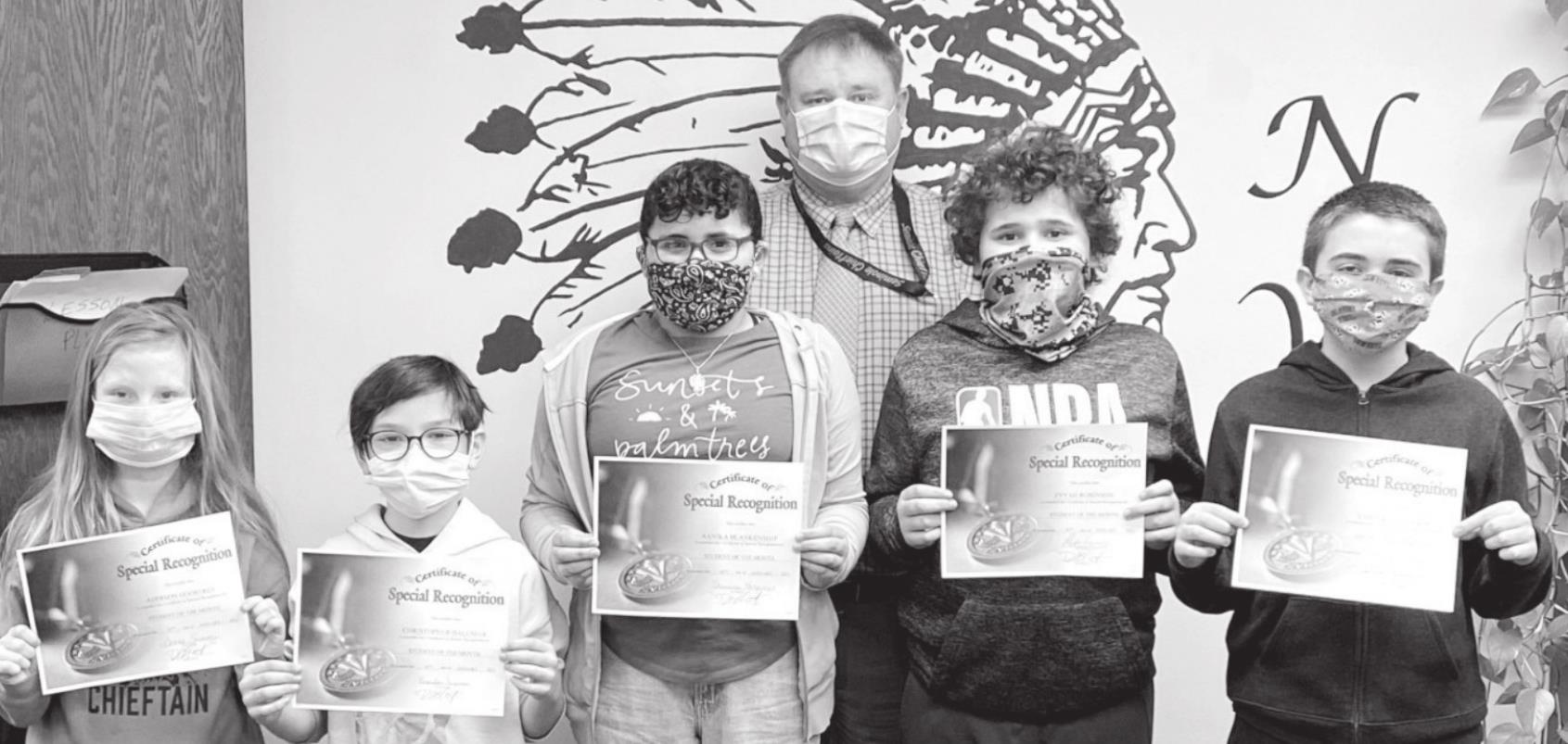 	5th Grade: Congratulations to the January Students of the Month