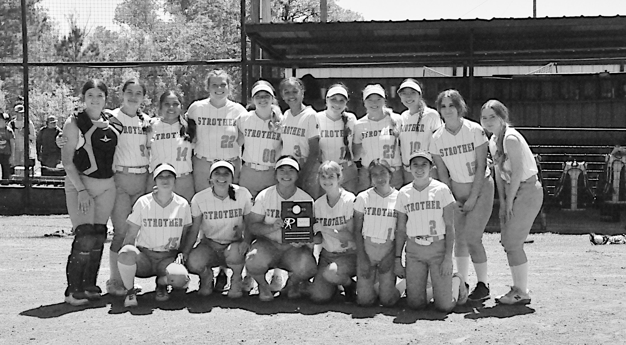 The Strother Lady Yellowjackets won the Class A District Championship over Geary 21-0 and 20-3 Tuesday afternoon. Staff Photo by Laciona LeMay