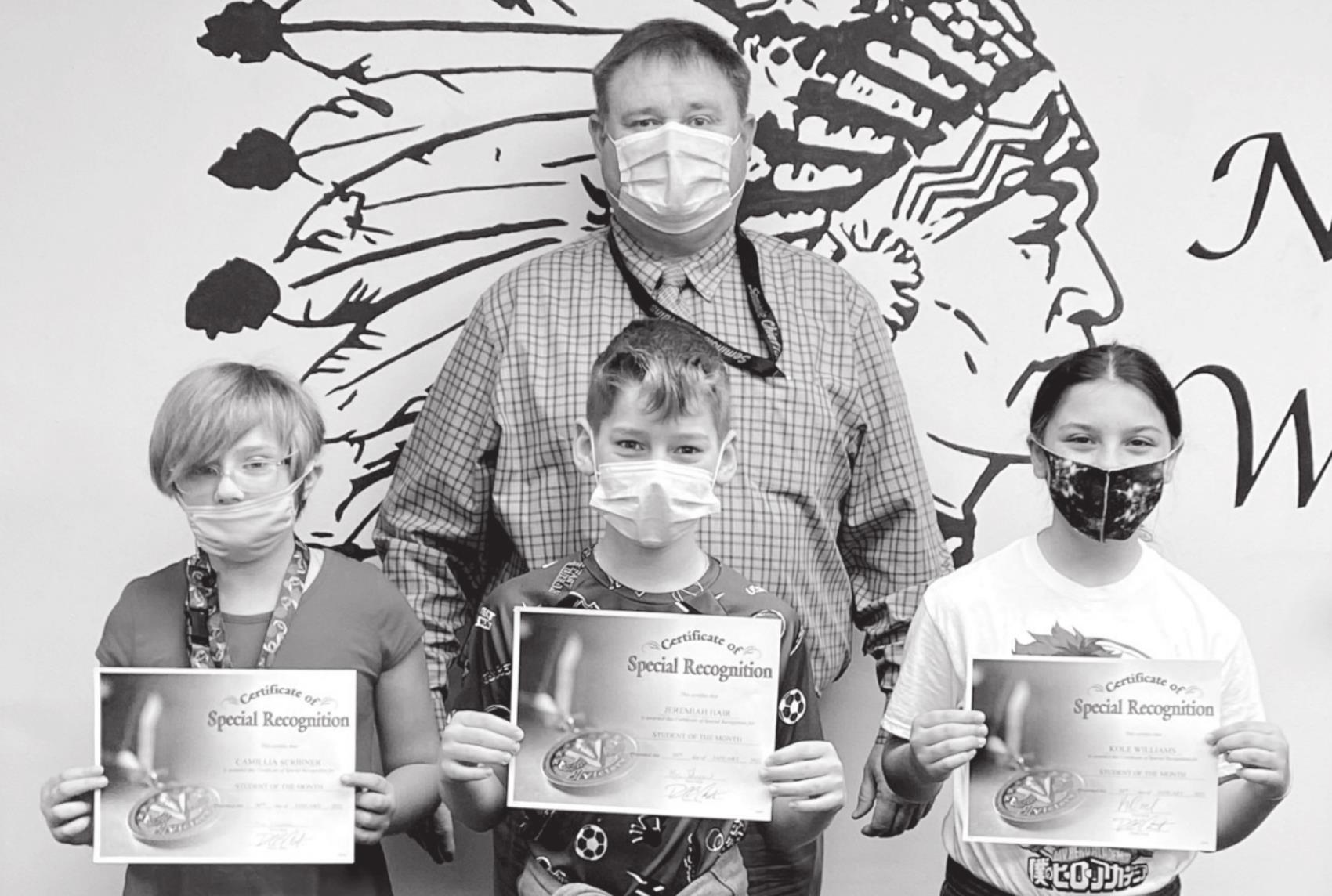 	4th Grade: Congratulations to the January Students of the Month 
