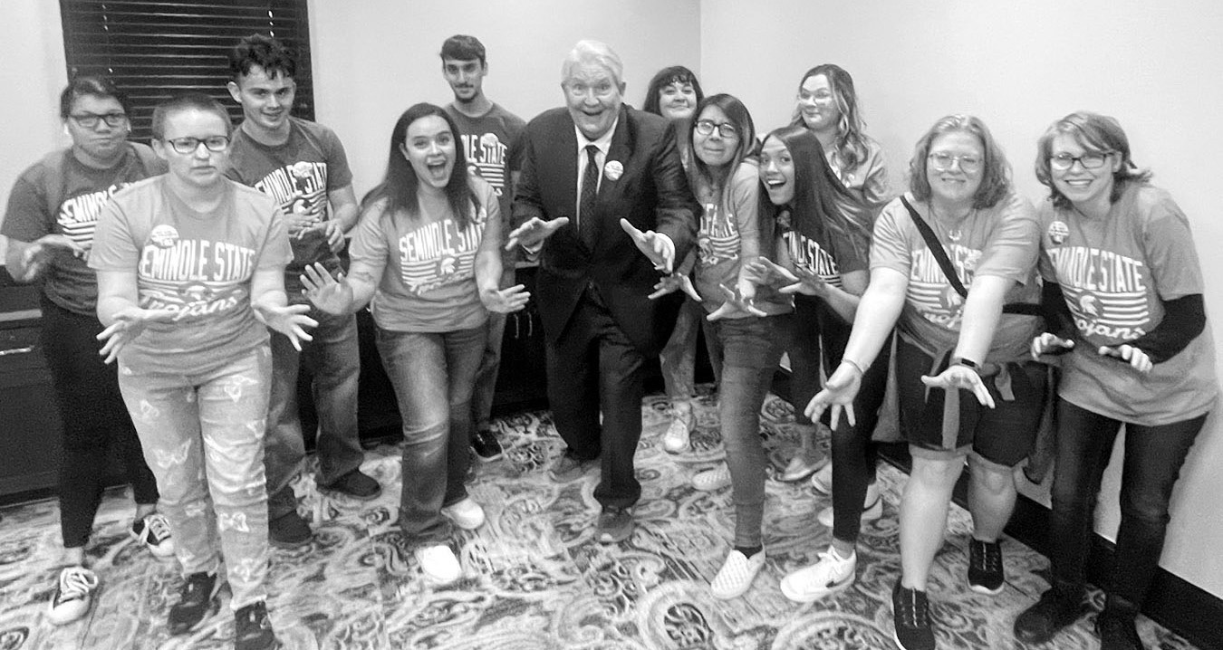 Eleven Seminole State College students attended Oklahoma Promise Day at the State Capitol on April 11