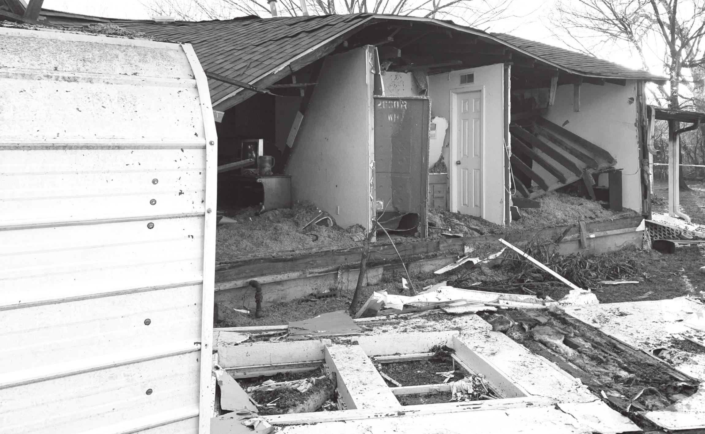 Home Explodes on Eureka, Occupant Badly Burned