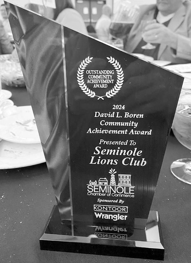 Lions Club Wins Boren Community Achievement Award