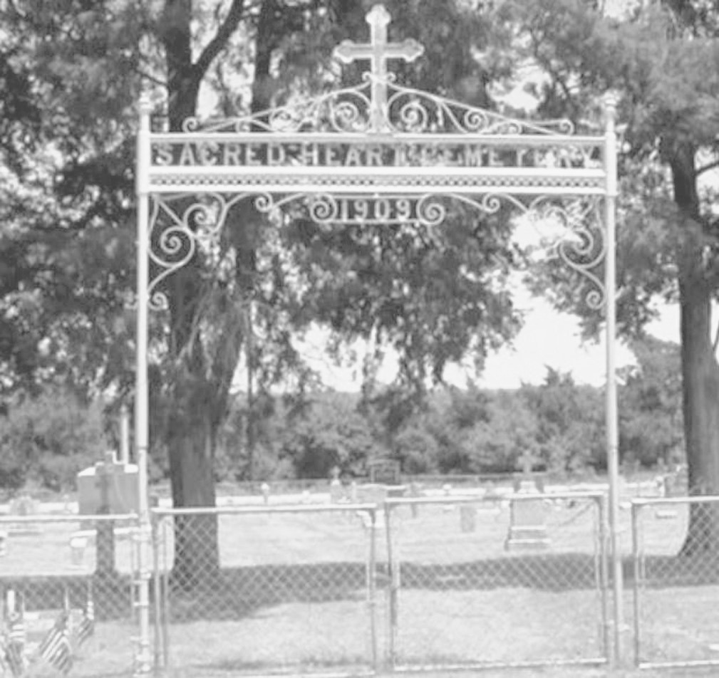 Above, the gate to Sacred Heart Cemetery near Konawa. A recent poll showed that Sacred Heart is the scariest cemetery in Oklahoma. The graveyard has been the subject of urban legend and local folklore for decades. (File photo)