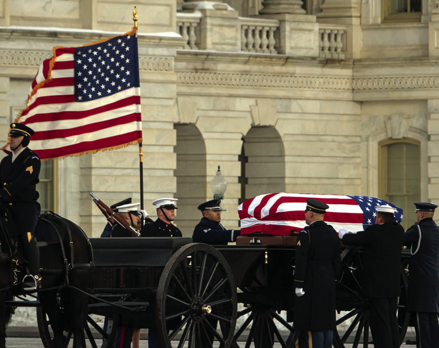 Former President Carter Takes Final Ride to Washington, DC