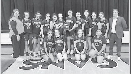 District 4 Champs The Strother Lady Yellowjackets won the Class B-I, District 4 Championship over LeFlore 50-32. Courtesy Photo