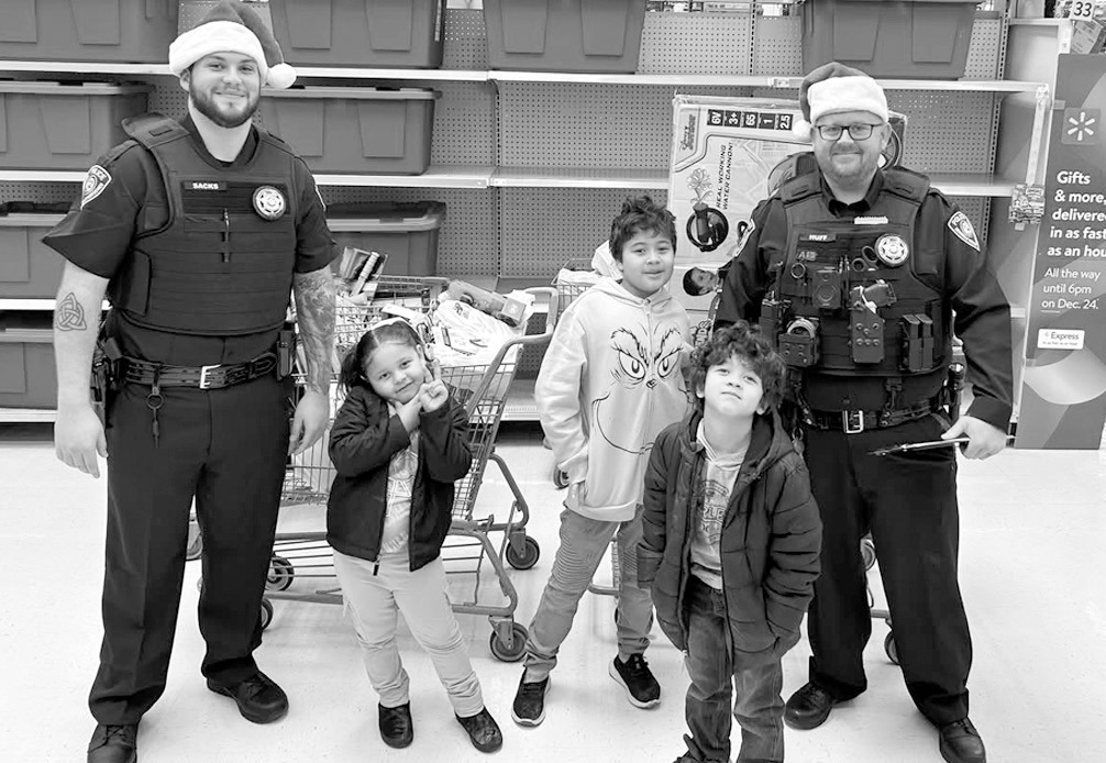 Last week Seminole Nation Lighthorse held their second annual “Shop with a Cop” event. They were able to shop with 36 children this year. The department thanks those who donated, the area schools and Seminole Walmart for assisting with the event. (Cou