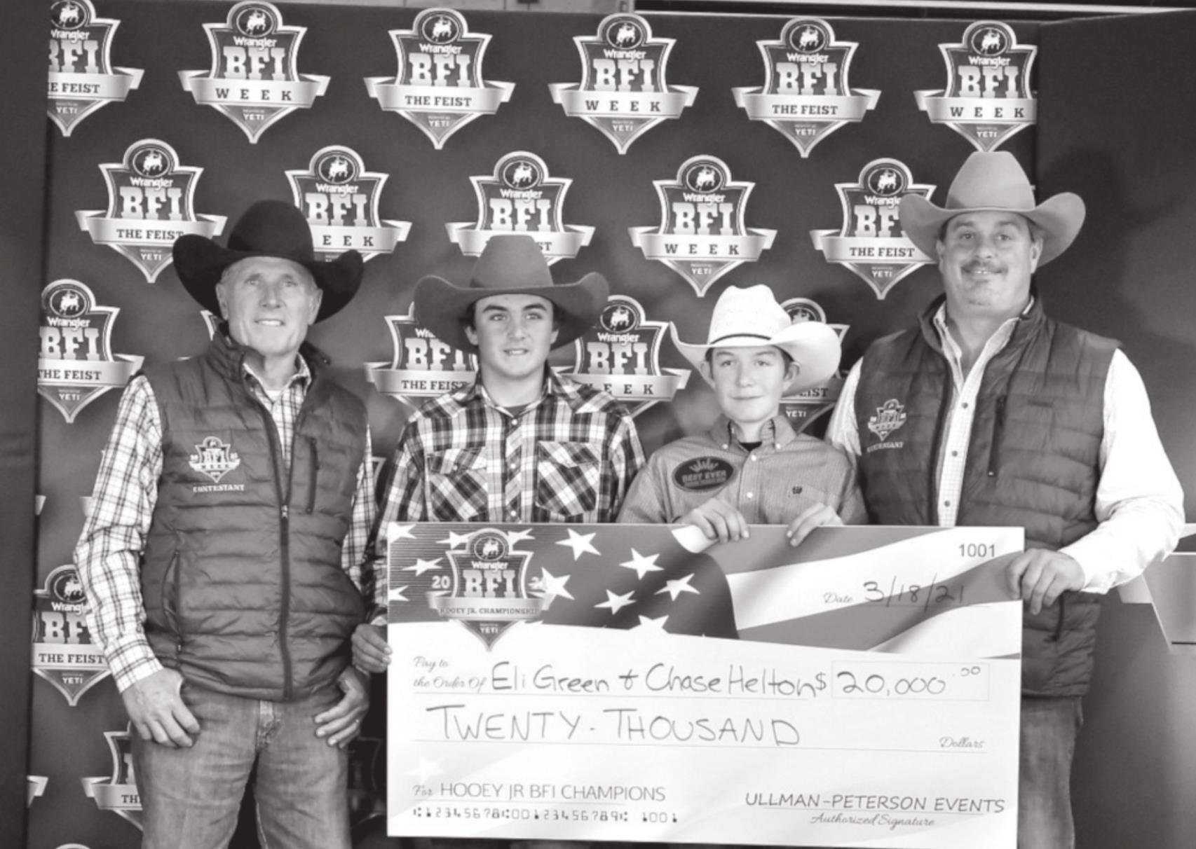 Thompson and Profili Top Hooey Junior BFI for $35K; California Team Wins Jr. 10.5 for $20K