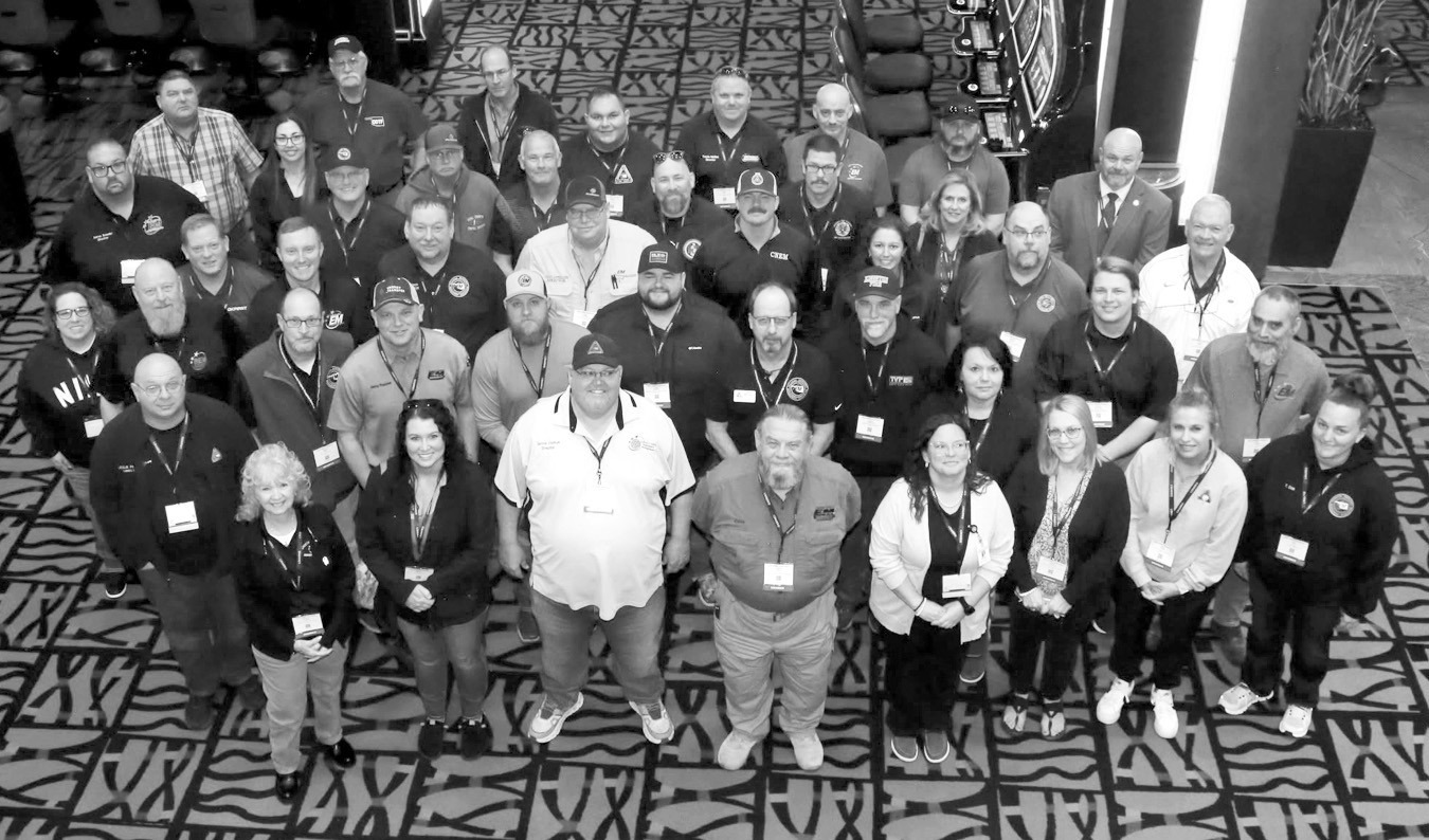 Seminole Emergency Manager Ernie Willis (third row, right side) along with Seminole County Emergency Manager Aaron Sowder (third row, left side) attended the Annual Oklahoma Emergency Management Association Conference. The conference was held March 3-7 at