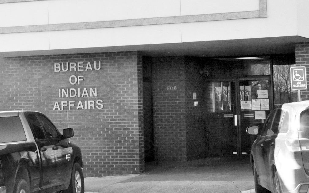 Pictured above is the BIA office at 600 N. Milt Phillips in Seminole. According to documents provided by a Washington DC government relations firm, the lease on the building has been terminated at the direction of DOGE. (Staff photo by Bill Anderson)