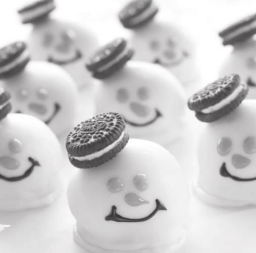 Melted Snowmen Oreo Balls Recipe