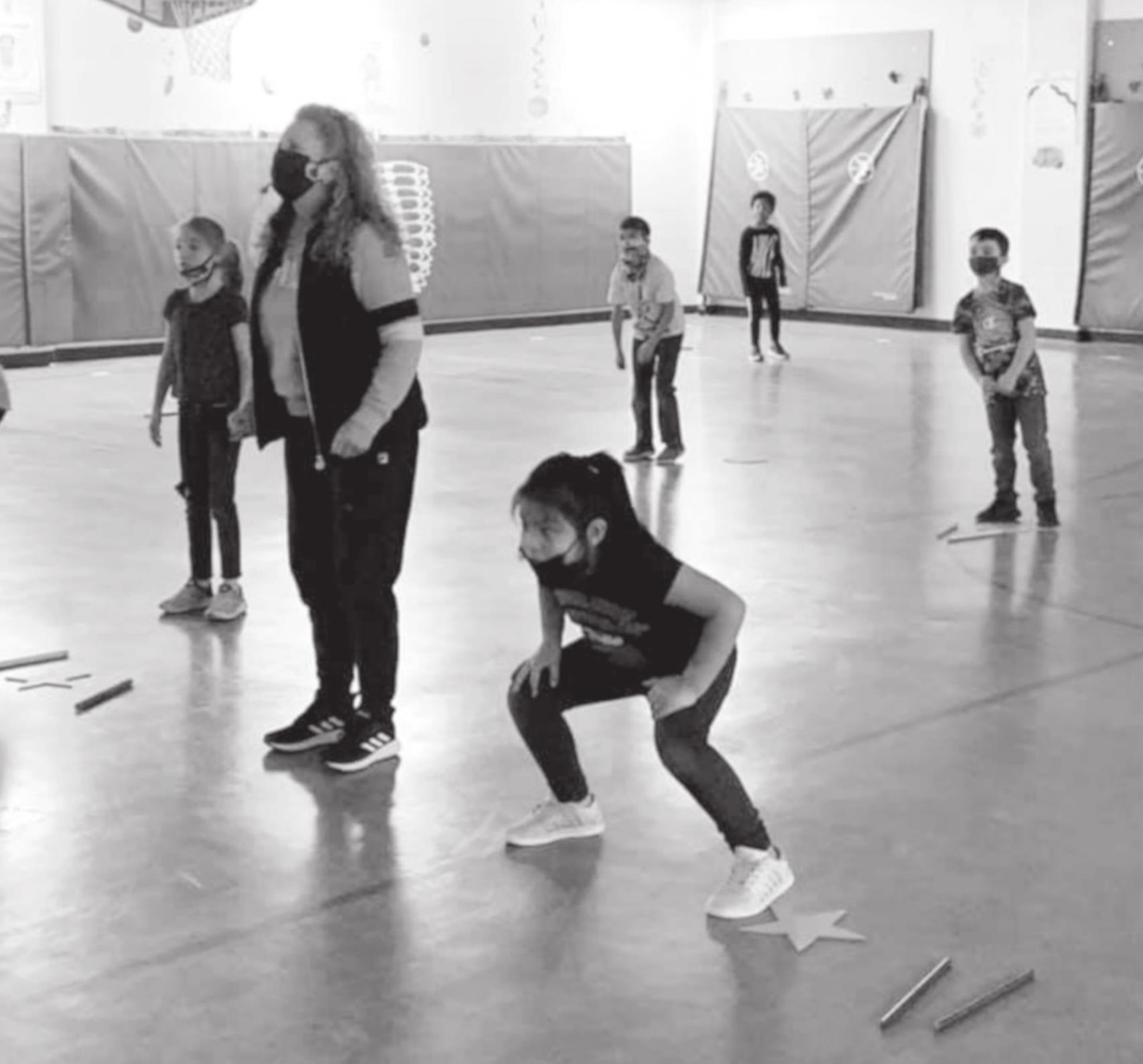 Ms. Sutherland always makes PE so fun at Wilson Elementary