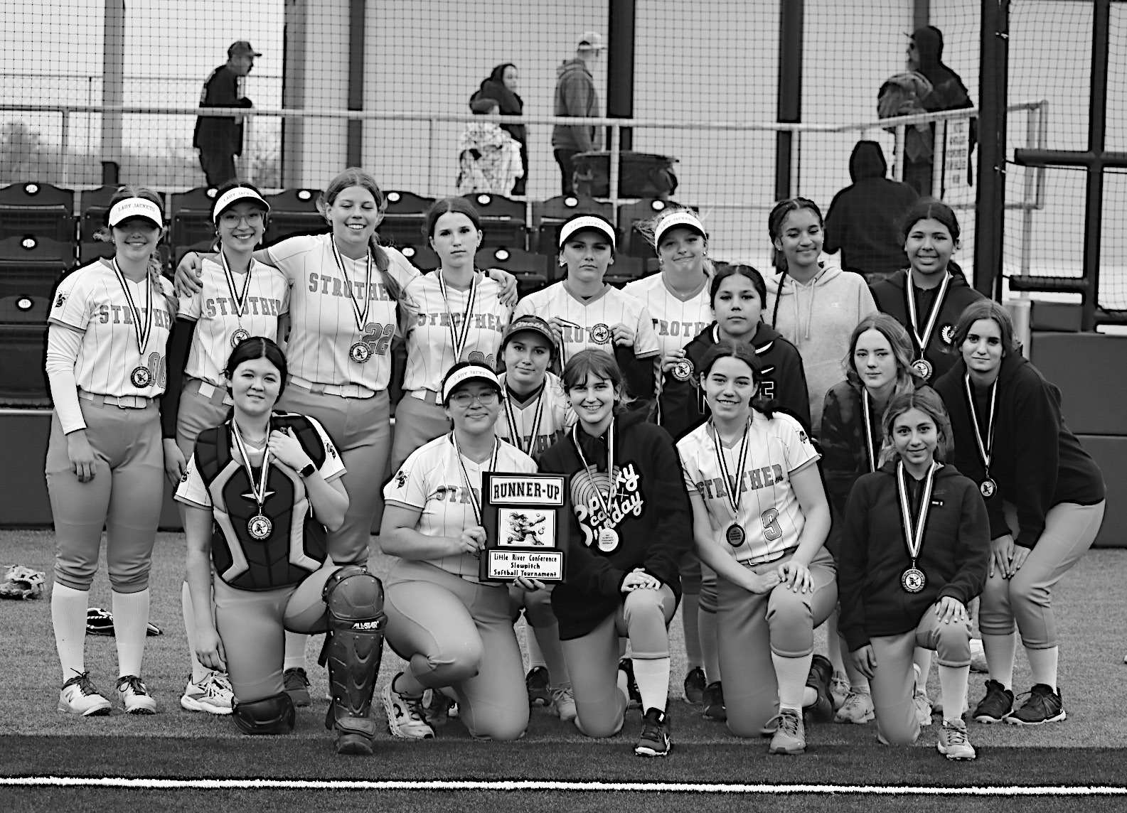 The Strother Lady Yellowjackets win Runner-Up at the LRC Slow-Pitch Tournament in Shawnee Tuesday. Staff Photo by Andy Wilson