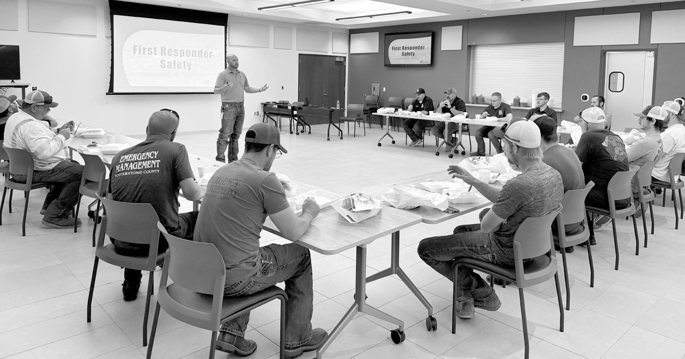 First responders from a multi-county area attended CVEC’s recent safety event. (Courtesy photo)