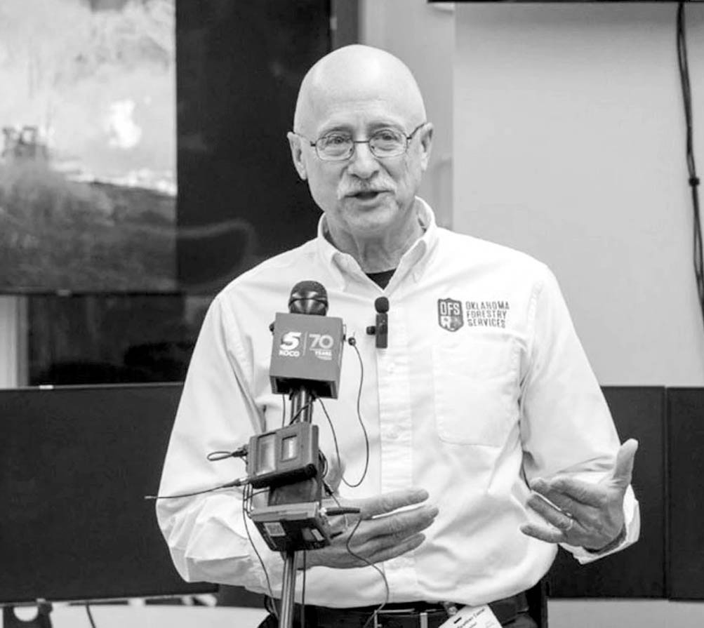 Oklahoma Forestry Services Director Mark Goeller speaks at a 2024 National Weather Center event in Norman. (Photo by Oklahoma Department of Agriculture, Food and Forestry)