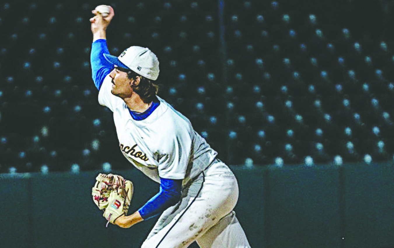 Seminole native Mylan Childers is shown pitching for the University of Central Oklahoma Bronchos. Childers has transferred to New Mexico State University in Las Cruces. (Courtesy photo)