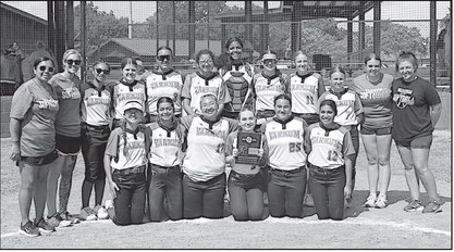 Varnum Lady Whippets are District Champions with wins 16-0, 8-0 and 10-0 over Oaks and Webbers Falls. Courtesy Photo