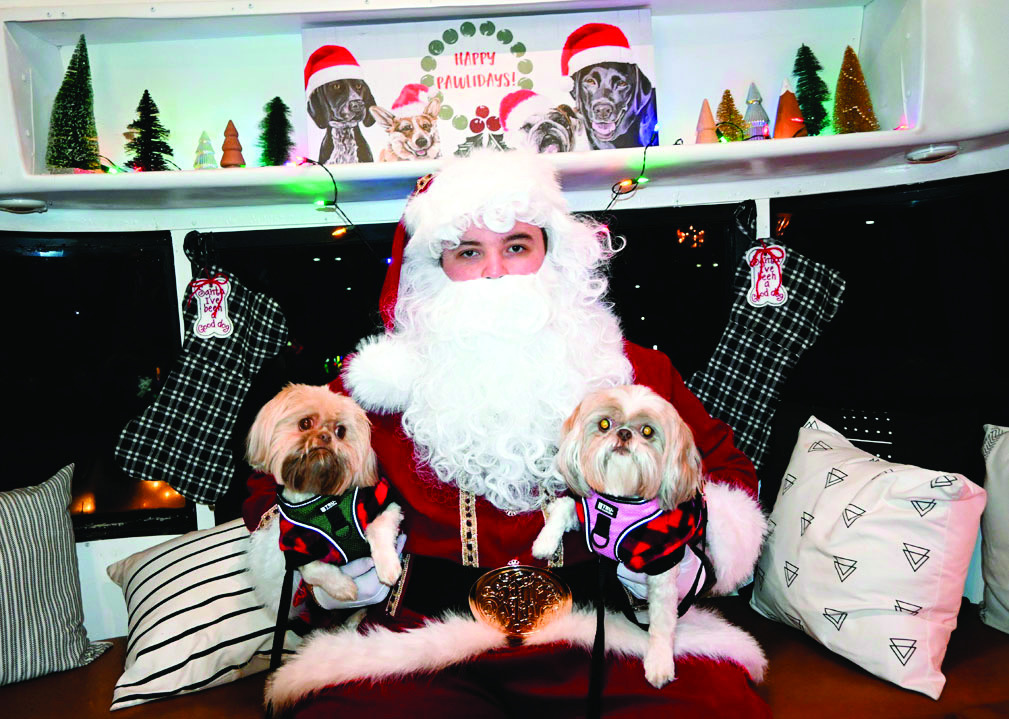 Max and Chloe were the top winners in the “Santa Paws” costume contest Thursday, Dec. 18 at the Reynolds Wellness Center. The event was sponsored by Carter Real Estate of Seminole. —Courtesy photo