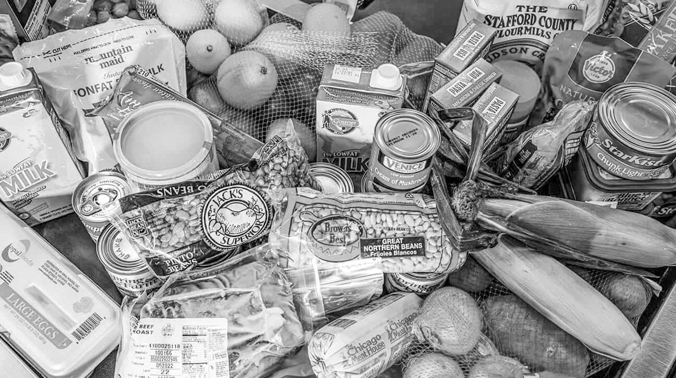 Food provided by the program for distribution. (Photo courtesy of the Choctaw Nation of Oklahoma)