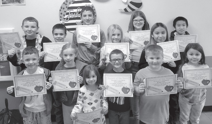 Strother Elementary Students of the Month for each class