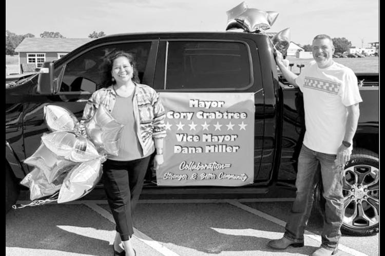 Seminole Vice Mayor Dana Miller and Mayor Cory Crabtree climbed aboard a truck to ride in the Seminole Nation Days Parade Saturday, Sept. 20. Seminole Nation Days is an annual cultural festival held at the Mekusukey Mission and includes carnival rides, li