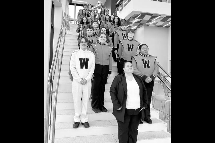 Wewoka Band in their uniforms, which will be updated through WEE grant funds. (Courtesy photo)