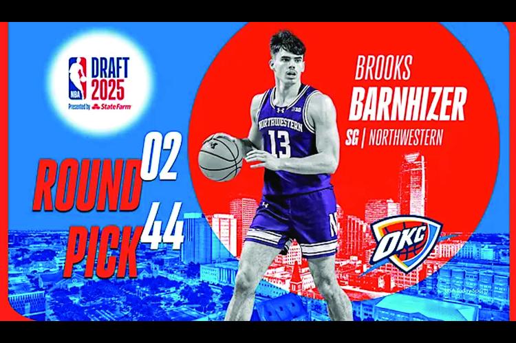Thunder Draft Brooks Barnhizer in Round 2 of NBA Draft