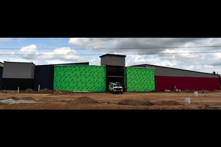 The future “Hey Seminole” family entertainment center on Highway 9. (Staff photo by Andy Wilson)
