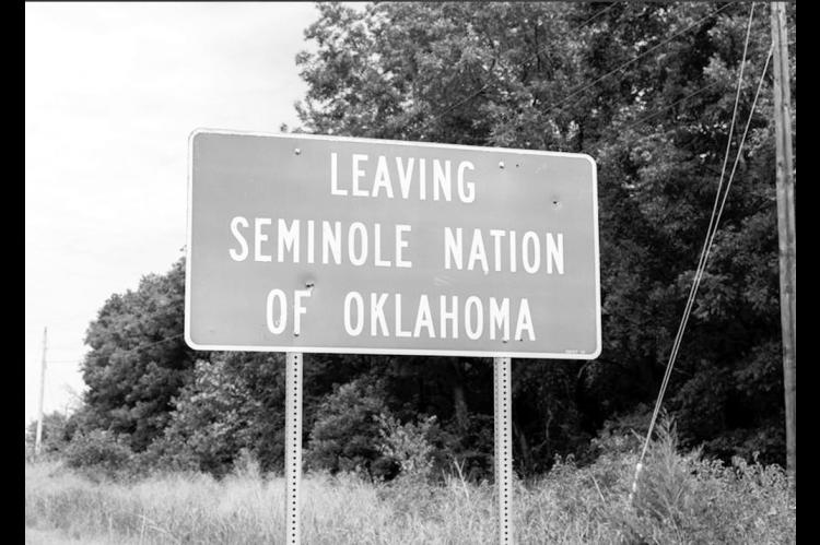 The Seminole Nation of Oklahoma was one of the first tribal governments in the country to ban AI data centers on its reservation. The moratorium was the result of a proposal from Chebon Kernell, a Mekusukey representative on the 28-member Seminole Nation General Council. (Photo by Sarah Liese/KOSU)