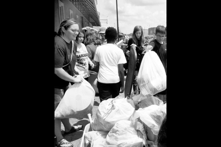 Pitching in