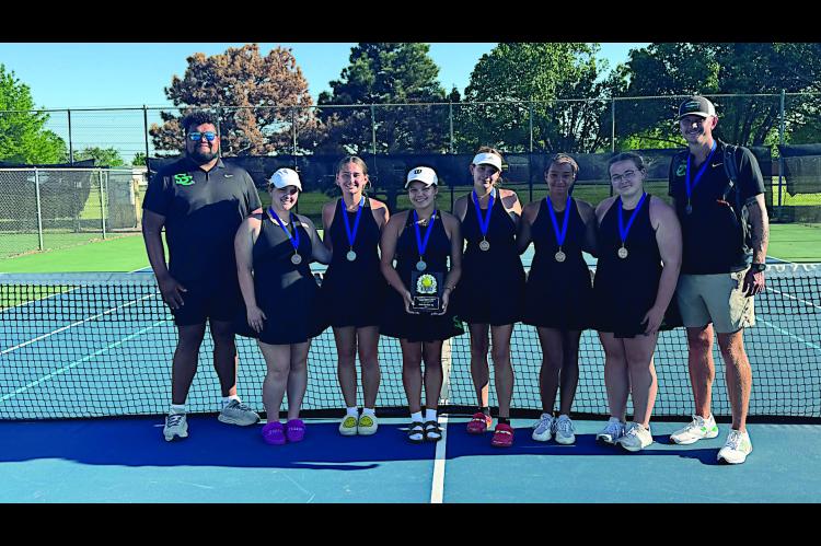 Seminole Lady Chieftain Tennis Team won the Runner-Up Championship at Western Heights Wednesday. Courtesy Photo