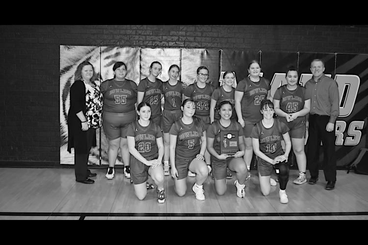 Bowlegs Lady Bison won the Class B-11, District 6 Championship over Schulter 52-42 Courtesy Photo