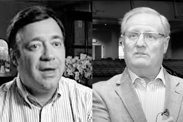 From left: Rick Silanskas and Larry Wilhite were accused in federal court by Gene Bicknell of orchestrating a $60 million fraud with the American Heartland Theme Park project announced for Vinita, Oklahoma. (NonDoc)