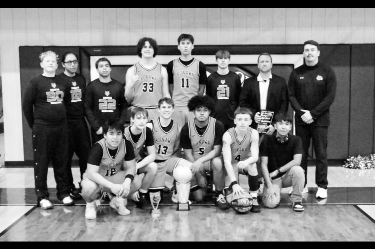 The Konawa Tigers won their championship game with the Moss Pirates Saturday. Konawa won the Bowlegs Tournament Championship with a final score of 52-49. Courtesy Photo by Don Gallagher