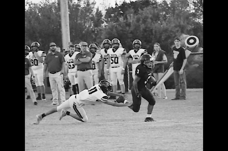 Strother Yellowjacket Dorian Morales breaks away from his defender for the score. Staff Photo by Andy Wilson