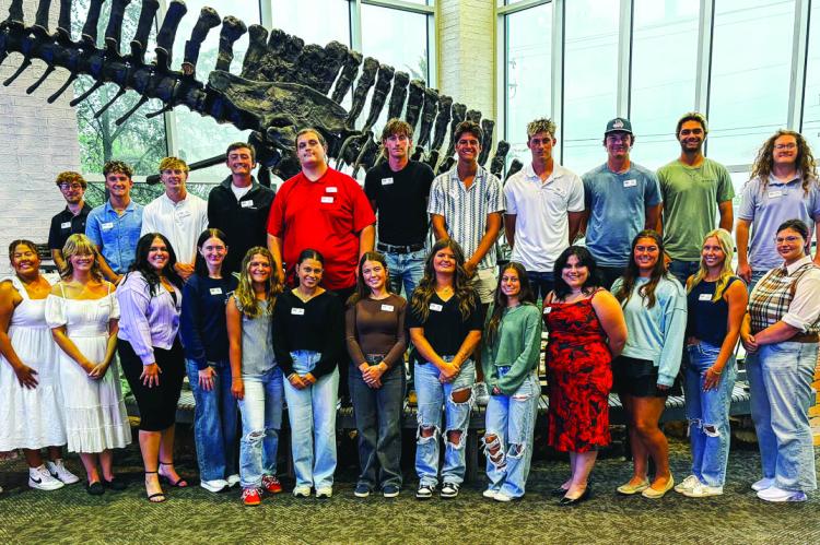 Freshmen members of the Seminole State College President’s Leadership Class attended a reception at the Jasmine Moran Children’s Museum on Aug. 26. (SSC photo)