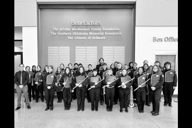 The Seminole High School Band captured a couple of excellent awards at this week’s District Band contest in Ardmore and will be headed to state competition next month. The band, under the direction of Konnor Robertson, scored a “1” in both stage and