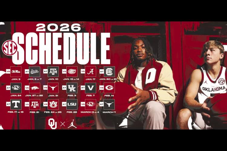 OU Men’s Basketball’s 2026 SEC Schedule Announced